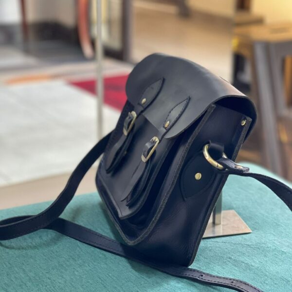 Black Leather Satchel