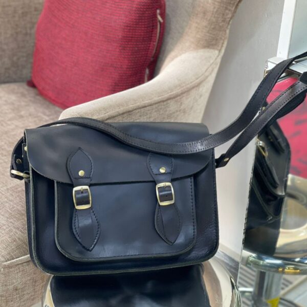 Black Leather Satchel