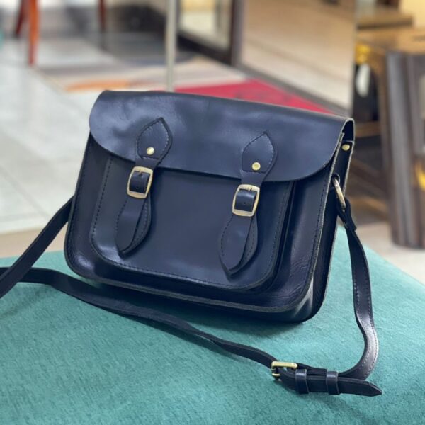 Black Leather Satchel