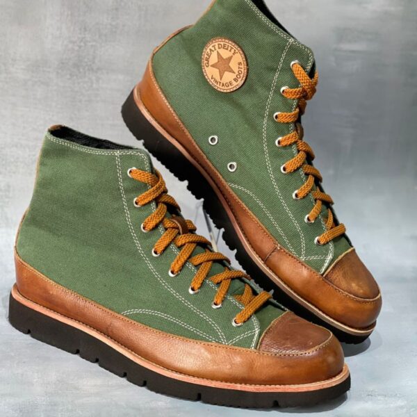 Canvas High-Top Boots