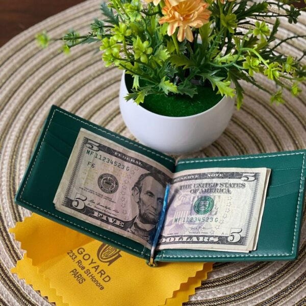 Colorful Wallet with Goyardine Chevron Pattern