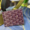Colorful Wallet with Goyardine Chevron Pattern