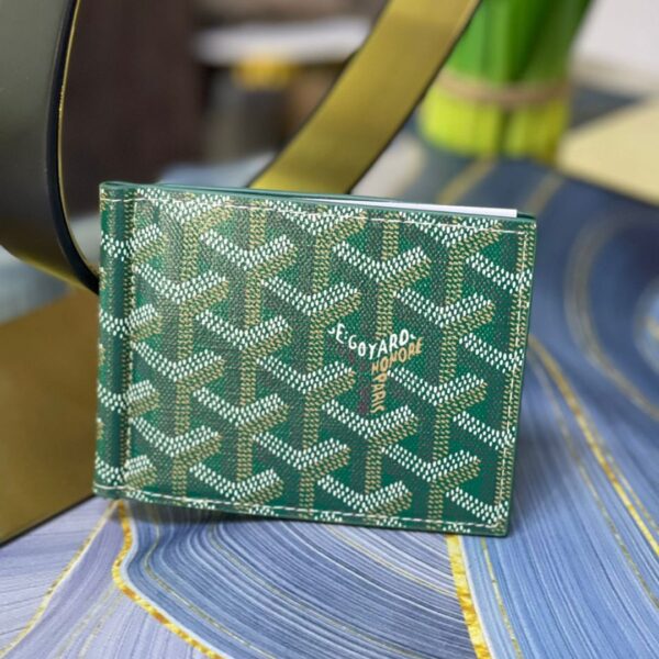 Colorful Wallet with Goyardine Chevron Pattern