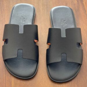 Hermes Izmir Leather Slides Hermes Izmir Leather Slides