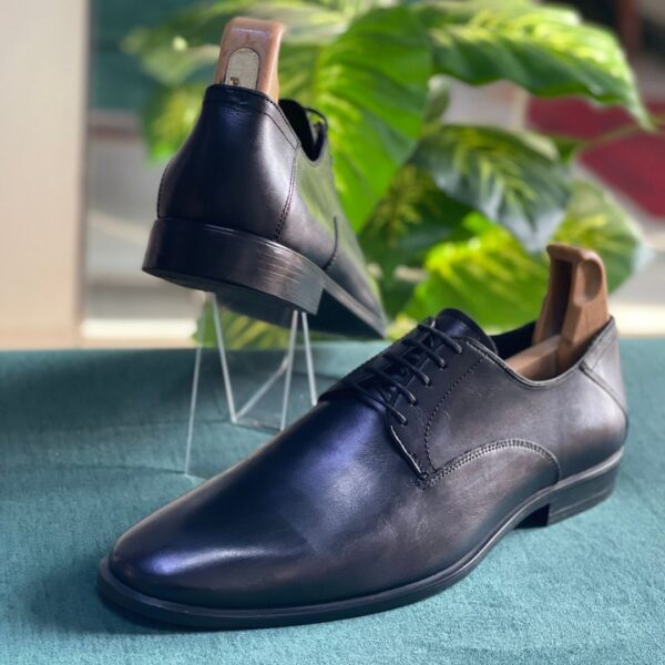 Zara Man Black Derby Shoes
