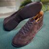 Corvani Chocolate Brown Suede Low Top Trainer