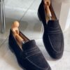 Thom Wills Black Suede Penny loafers