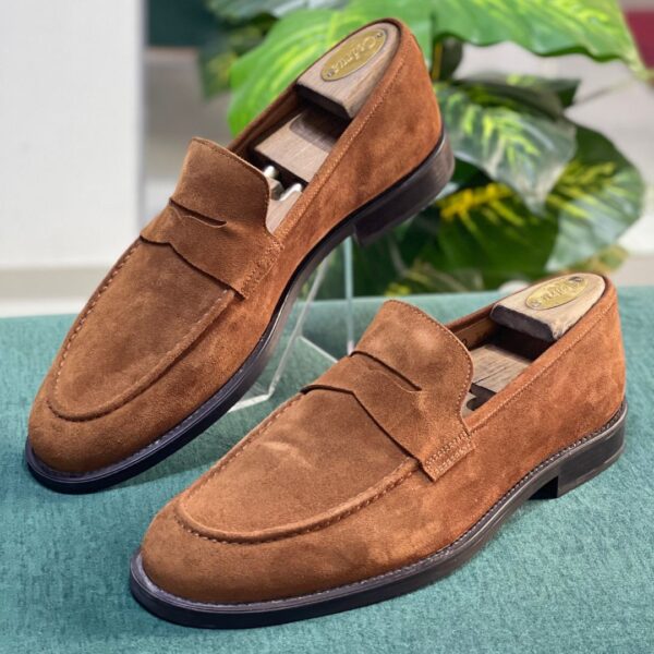 Suit Supply Suede Penny Loafers