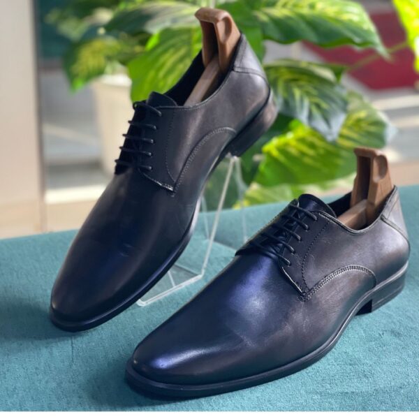 Zara Man Black Derby Shoes