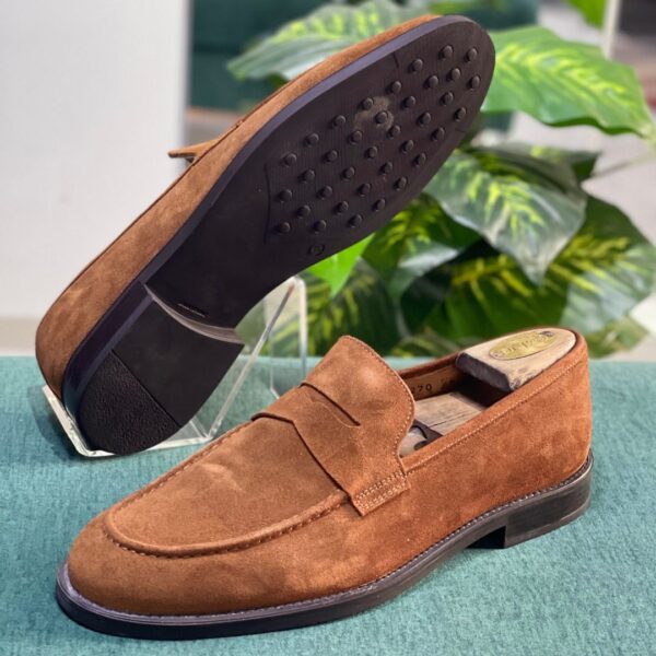 Suit Supply Suede Penny Loafers