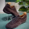 Corvani Chocolate Brown Suede Low Top Trainer