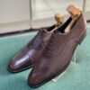 A.testoni Brown Oxford Captoe Shoes