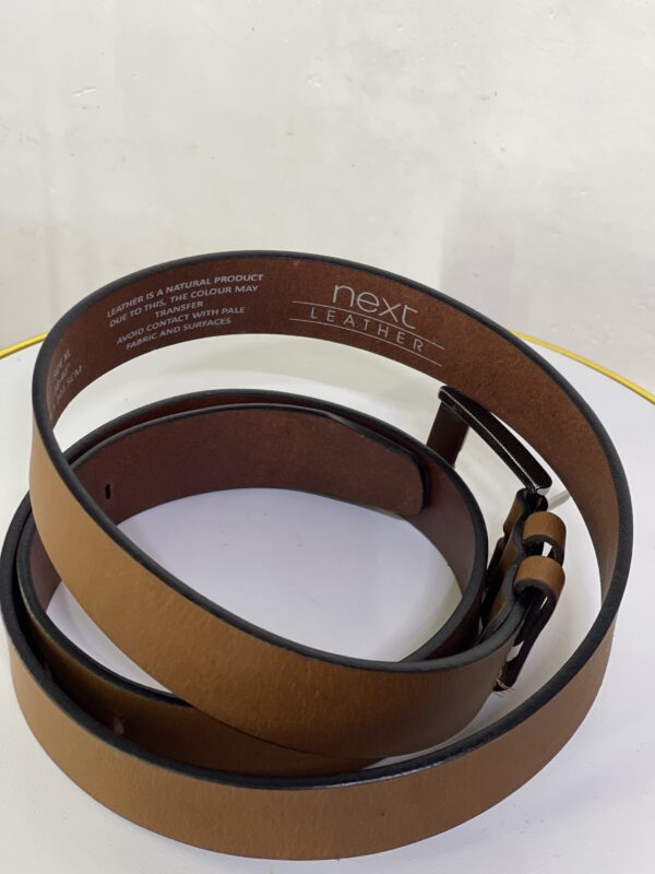 Next Tan Suede Leather Belt