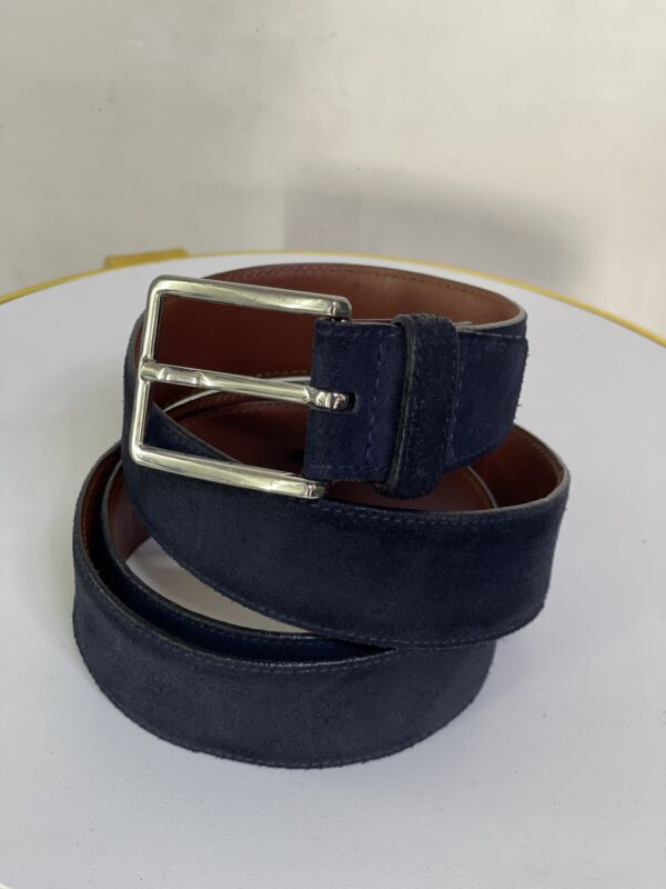 Zara Navy Suede Belt